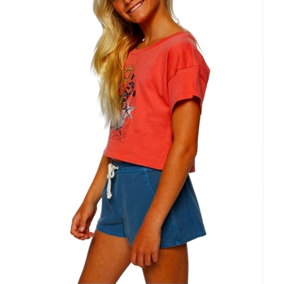O'NEILL Magic Maker Girls Crop Tee Size L - Picture 3 of 7